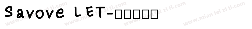 Savove LET字体转换